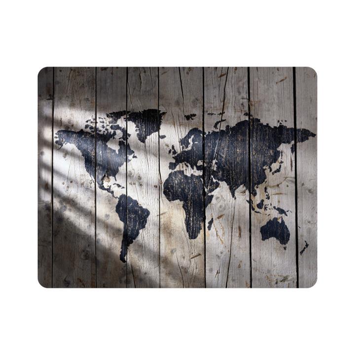 ماوس پد اطلس آبی طرح نقشه کره زمین مدل T7355